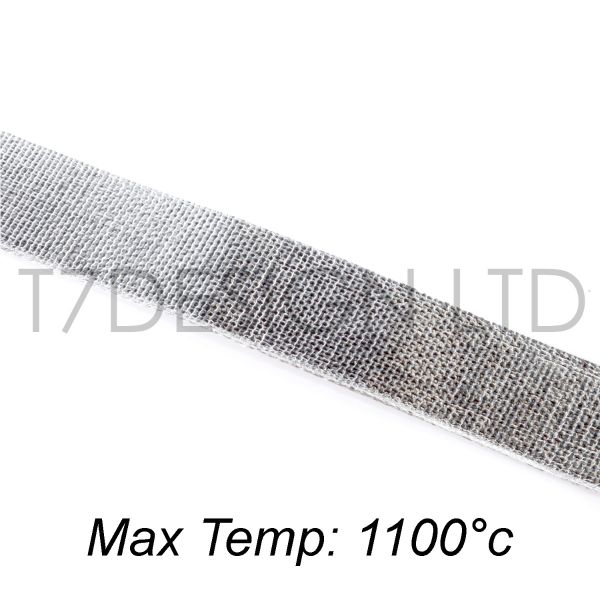 1m Aluminium Titanium Heat Protection Hose Self Adhesive ID 25mm *** Heat Protection Aluminium 