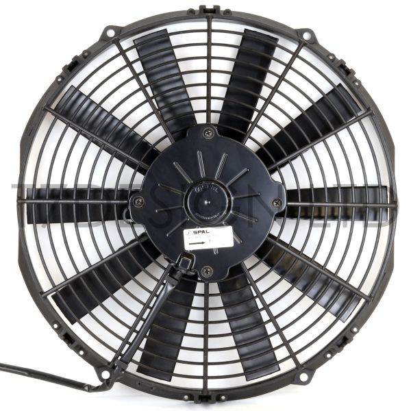 ACP 12 24v Push Type Radiator Cooling Fan With Straight Blades Mounting Kit 