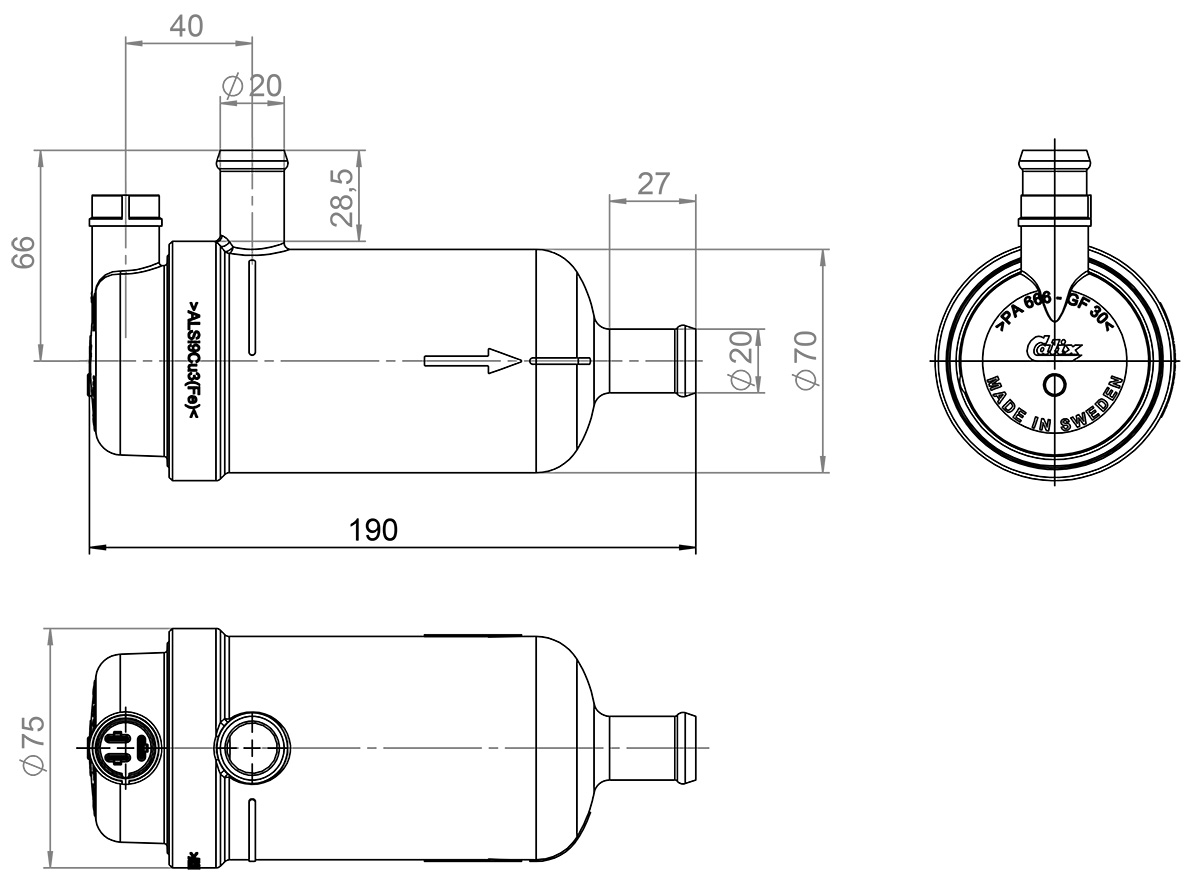Calix Engine Pre Heater PH1000H 1833150